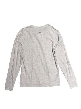 Lululemon Men’s V-Neck Long Sleeve Shirt Heathered Gray Size Medium Medium M